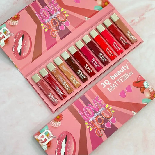 Beauty Matte Lip Gloss – Long-Lasting Set of 12