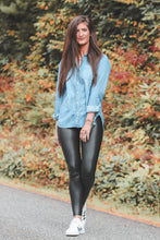 Charger l'image dans la galerie, pantalon legging en cuir