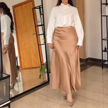 Charger l'image dans la galerie, Jupe en satin de soie - Élégance et confort printaniers

