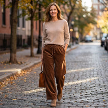 Charger l'image dans la galerie, Pantalon en velours ample pour femmes
