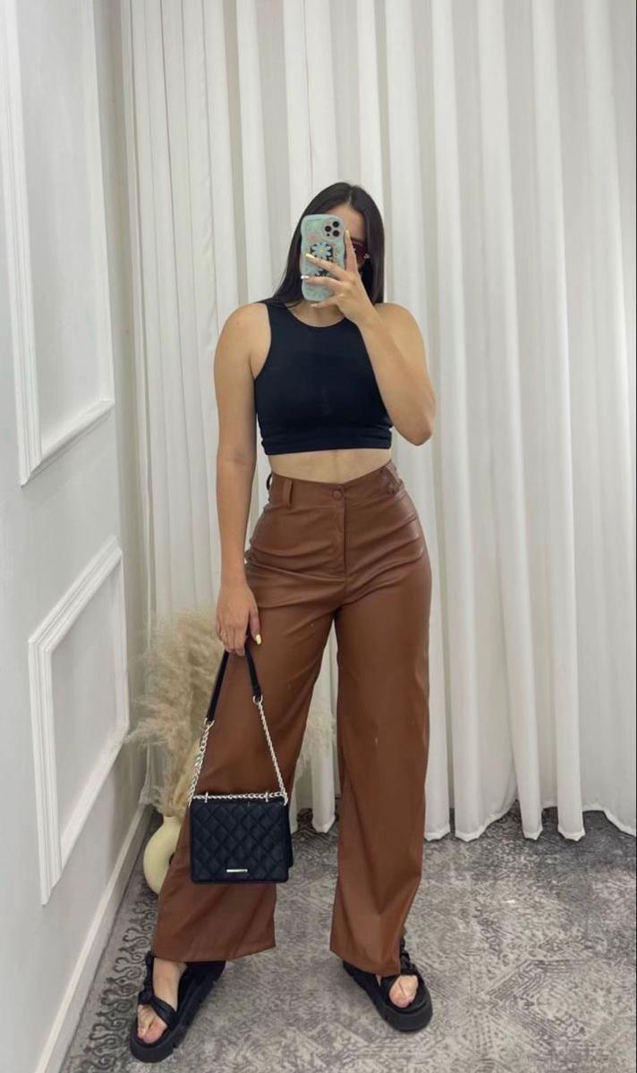pantalon élégant femme en cuir – fourllux